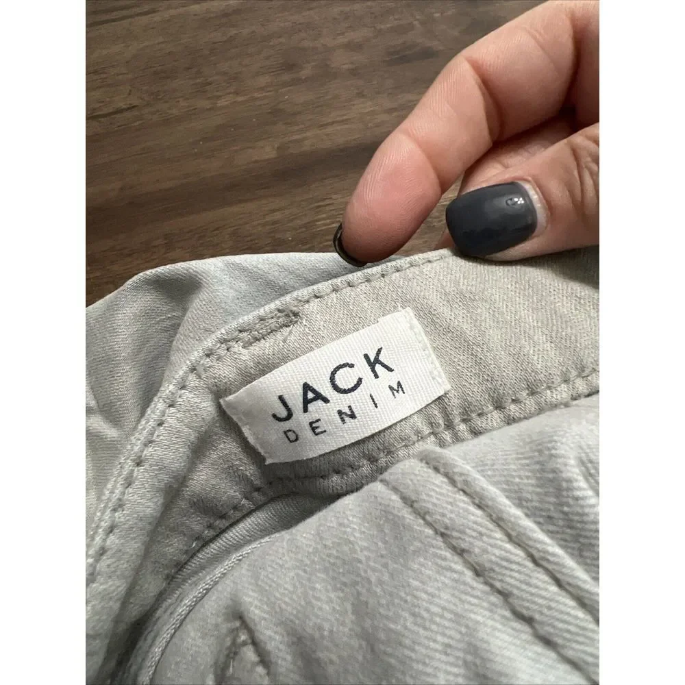 Janie & Jack Gray Denim Jeans Sz 5 Adjustable Waist Skinny - Picture 7 of 9